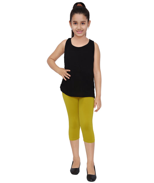 Robinbosky Premium Girls Capri Cotton Leggings