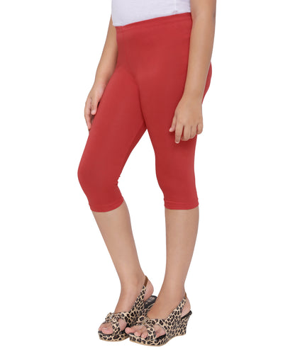 Robinbosky Premium Girls Capri Cotton Leggings