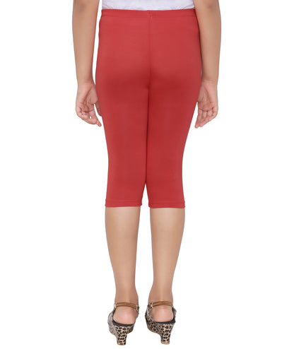 Robinbosky Premium Girls Capri Cotton Leggings