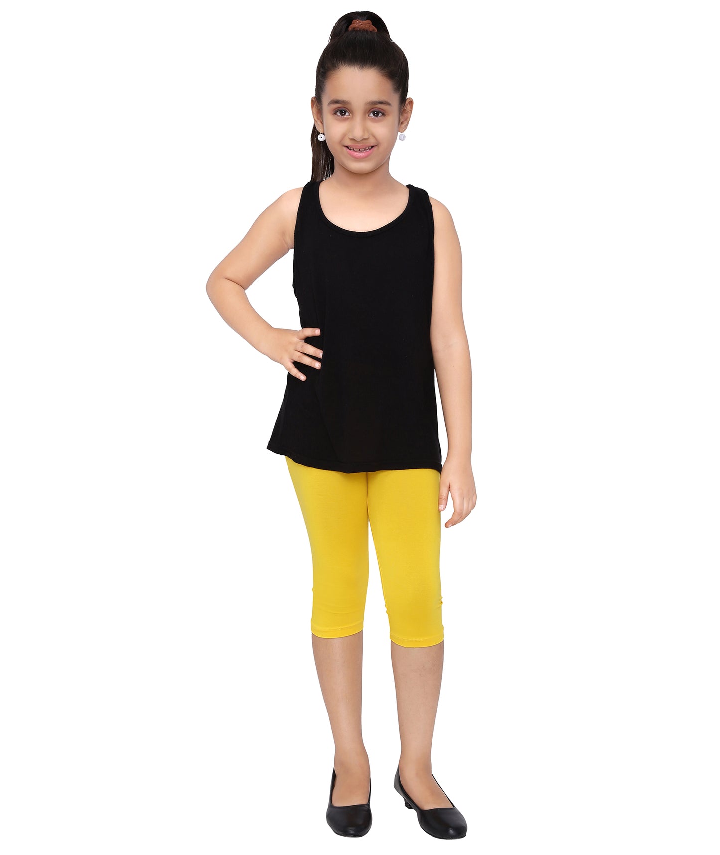 Robinbosky Premium Girls Capri Cotton Leggings