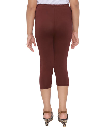 Robinbosky Premium Girls Capri Cotton Leggings