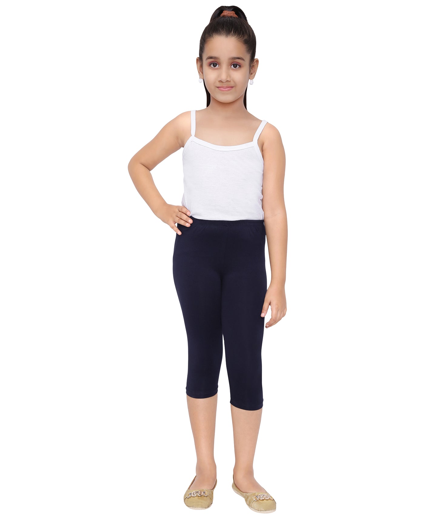 Robinbosky Premium Girls Capri Cotton Leggings