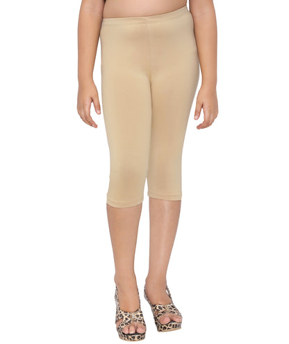 Robinbosky Premium Girls Capri Cotton Leggings