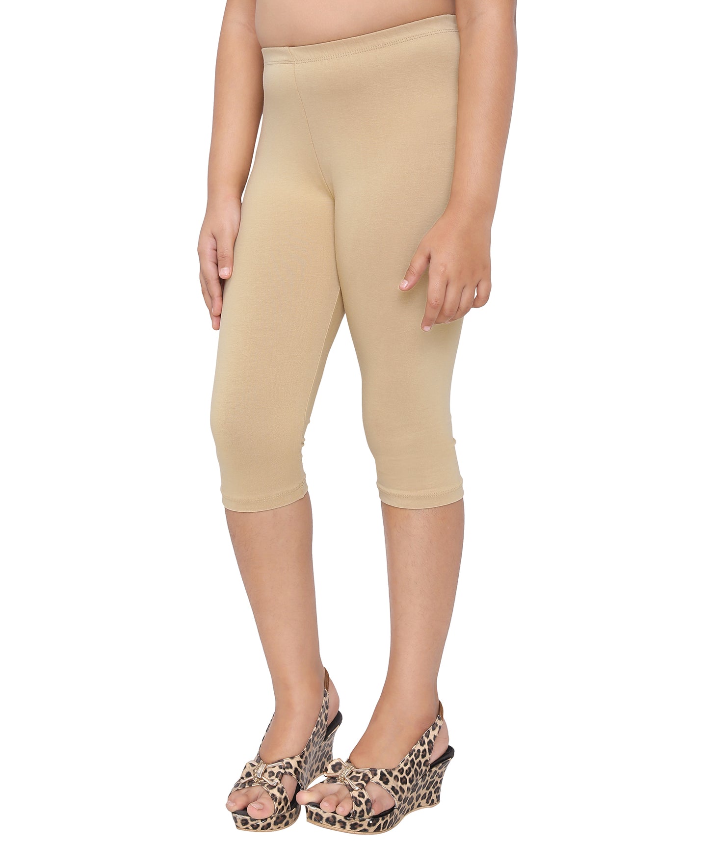 Robinbosky Premium Girls Capri Cotton Leggings