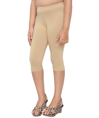Robinbosky Premium Girls Capri Cotton Leggings