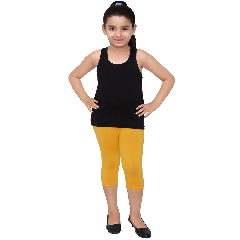 Robinbosky Premium Girls Capri Cotton Leggings