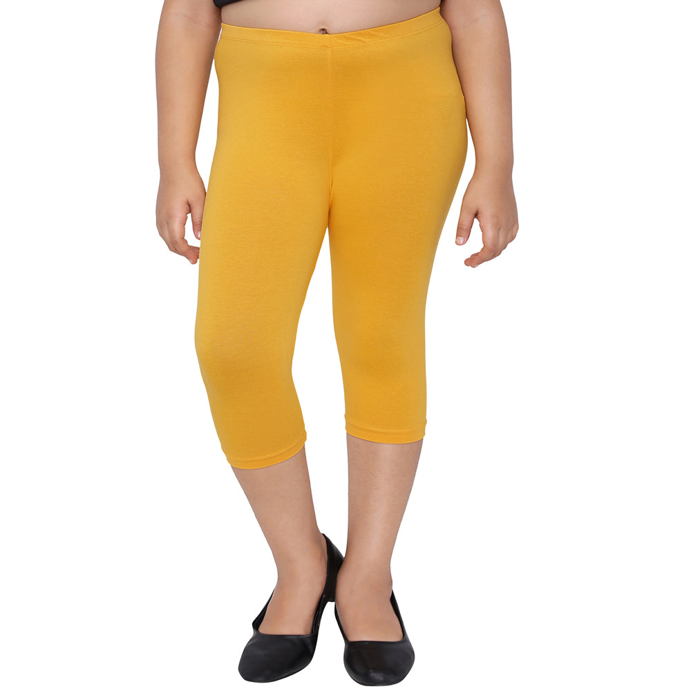 Robinbosky Premium Girls Capri Cotton Leggings