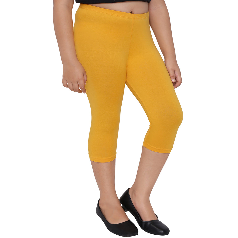 Robinbosky Premium Girls Capri Cotton Leggings