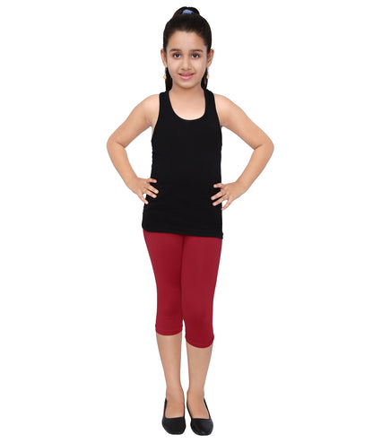 Robinbosky Premium Girls Capri Cotton Leggings