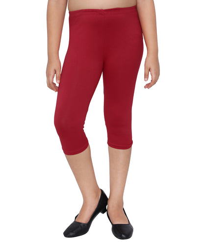 Robinbosky Premium Girls Capri Cotton Leggings
