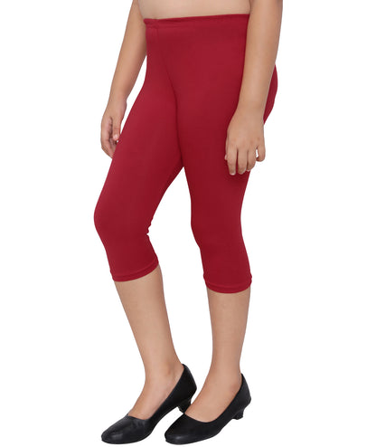 Robinbosky Premium Girls Capri Cotton Leggings