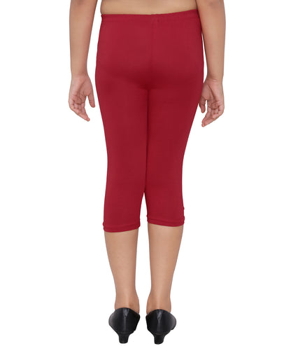 Robinbosky Premium Girls Capri Cotton Leggings