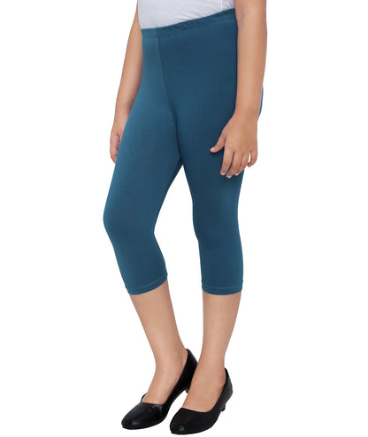 Robinbosky Premium Girls Capri Cotton Leggings