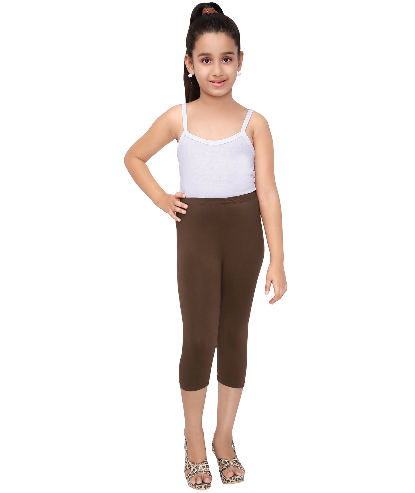 Robinbosky Premium Girls Capri Cotton Leggings