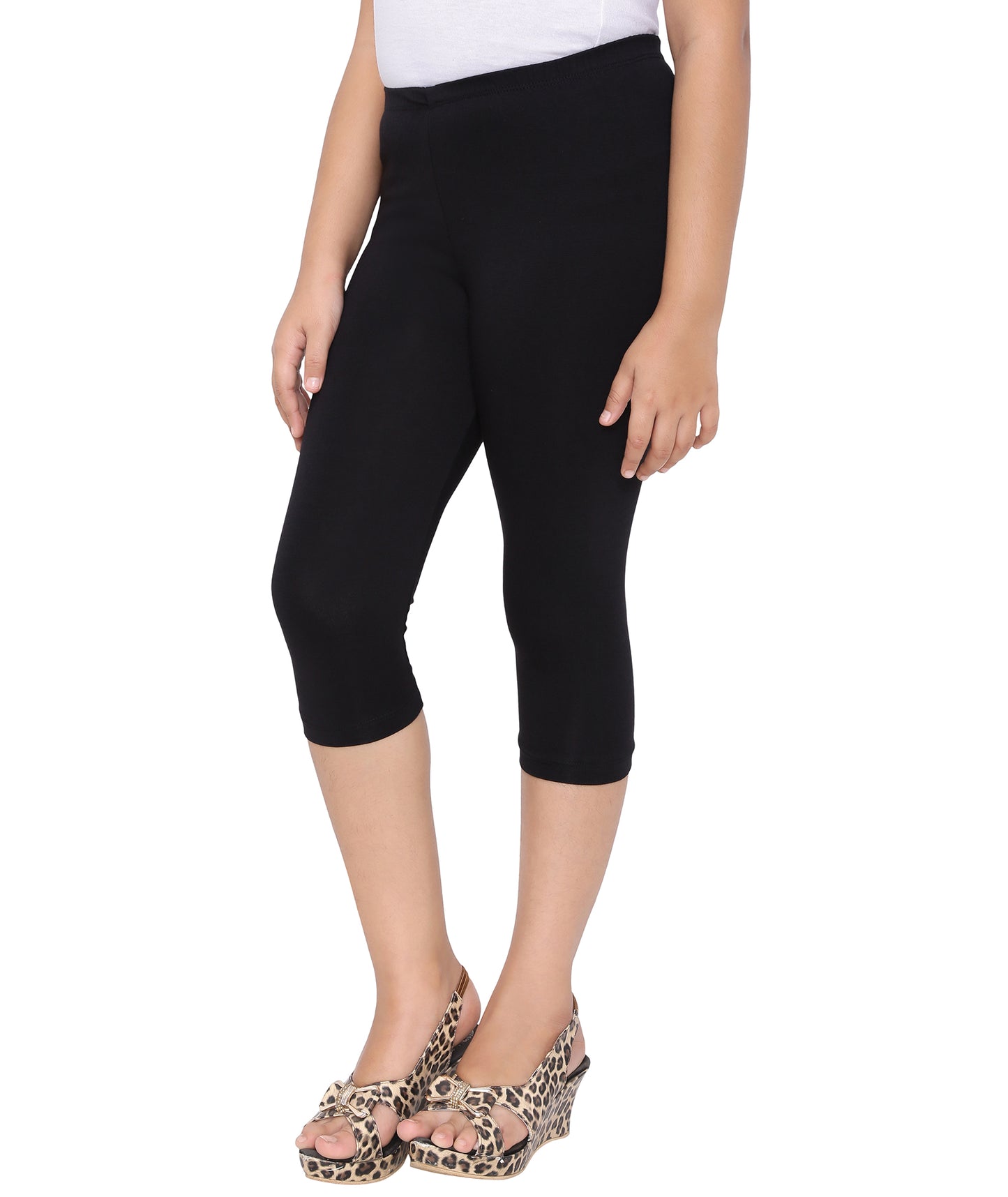 Robinbosky Premium Girls Capri Cotton Leggings