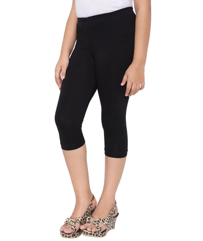 Robinbosky Premium Girls Capri Cotton Leggings