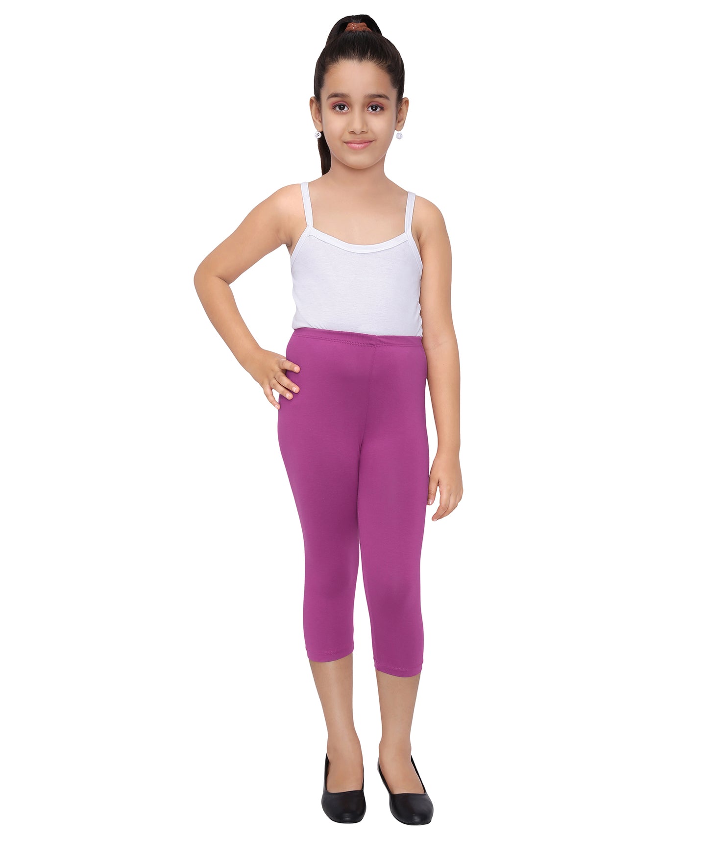 Robinbosky Premium Girls Capri Cotton Leggings