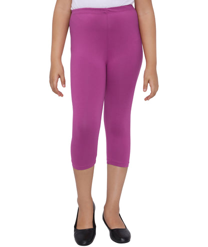 Robinbosky Premium Girls Capri Cotton Leggings