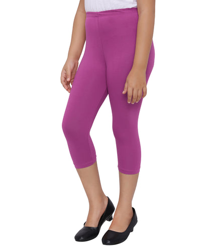 Robinbosky Premium Girls Capri Cotton Leggings