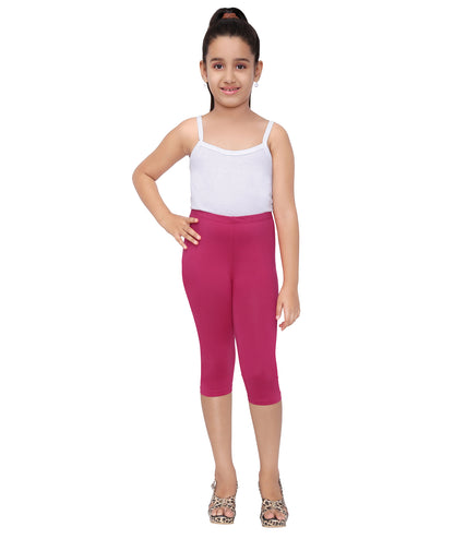 Robinbosky Premium Girls Capri Cotton Leggings