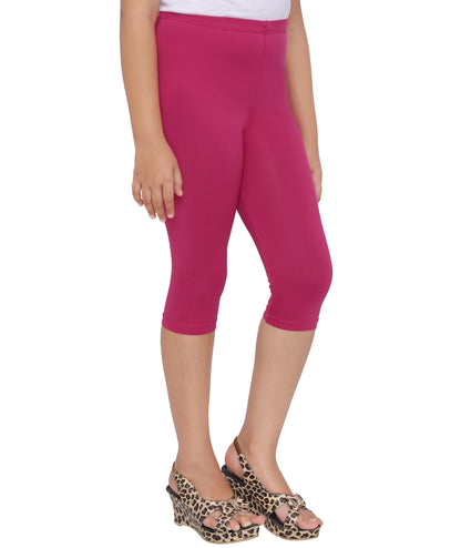 Robinbosky Premium Girls Capri Cotton Leggings