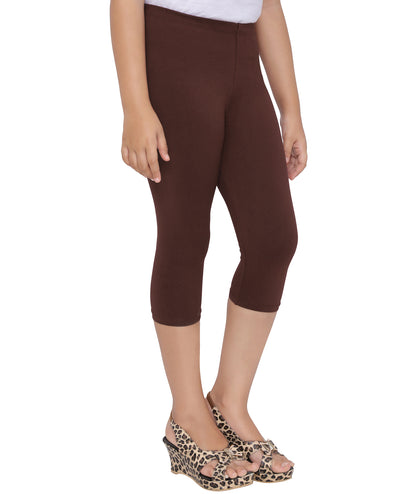 Robinbosky Premium Girls Capri Cotton Leggings