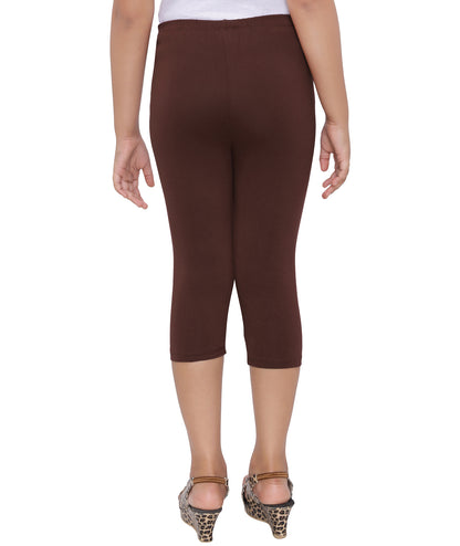 Robinbosky Premium Girls Capri Cotton Leggings
