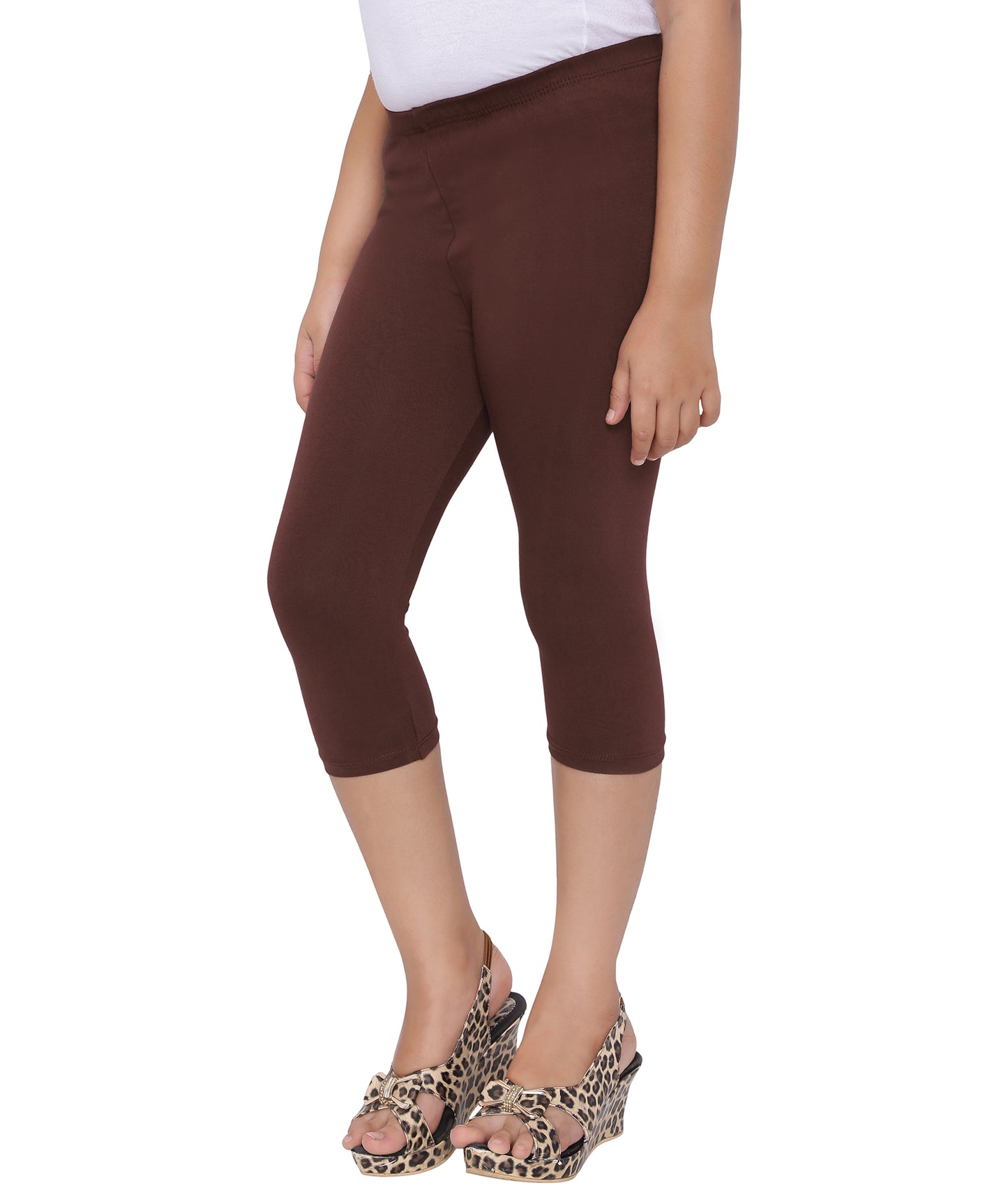 Robinbosky Premium Girls Capri Cotton Leggings