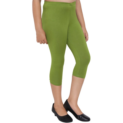 Robinbosky Premium Girls Capri Cotton Leggings