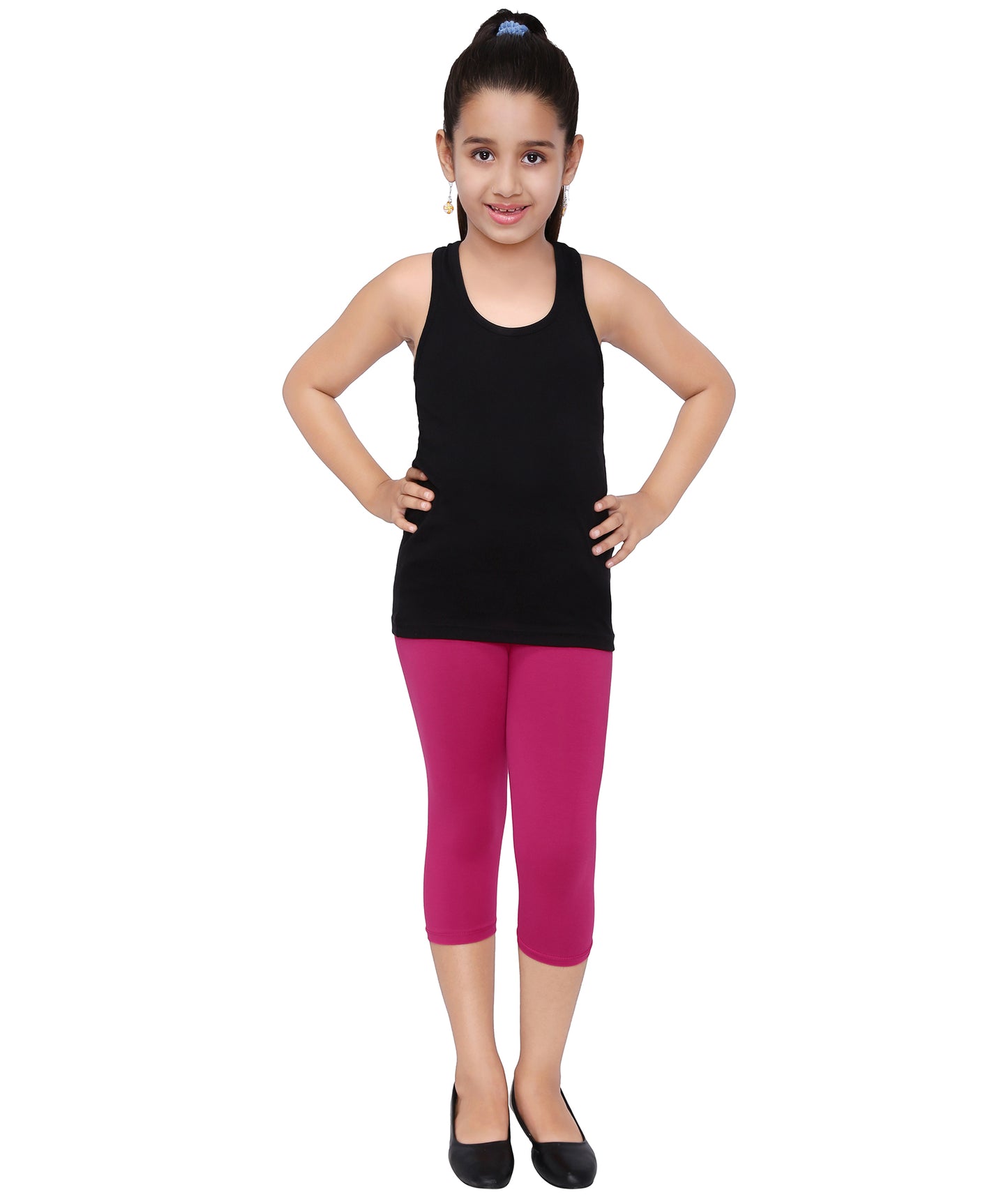 Robinbosky Premium Girls Capri Cotton Leggings