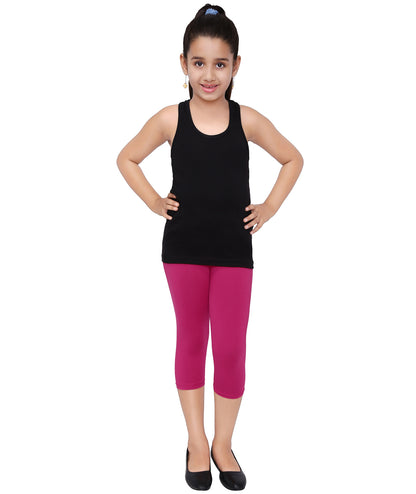 Robinbosky Premium Girls Capri Cotton Leggings