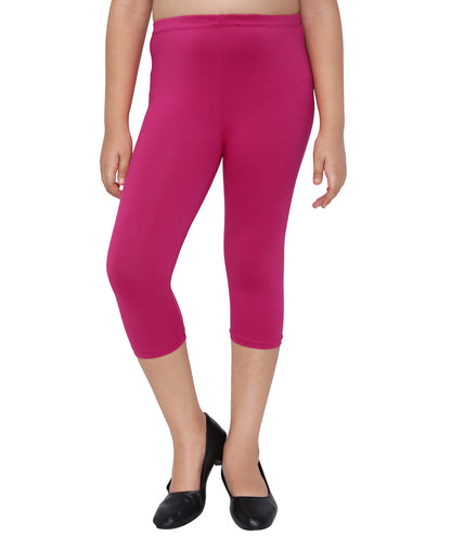 Robinbosky Premium Girls Capri Cotton Leggings