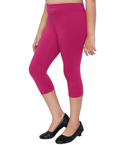 Robinbosky Premium Girls Capri Cotton Leggings