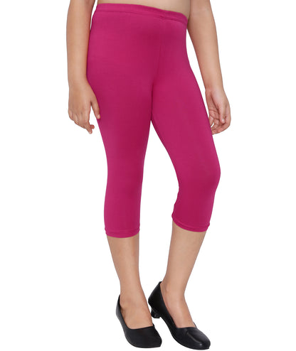 Robinbosky Premium Girls Capri Cotton Leggings