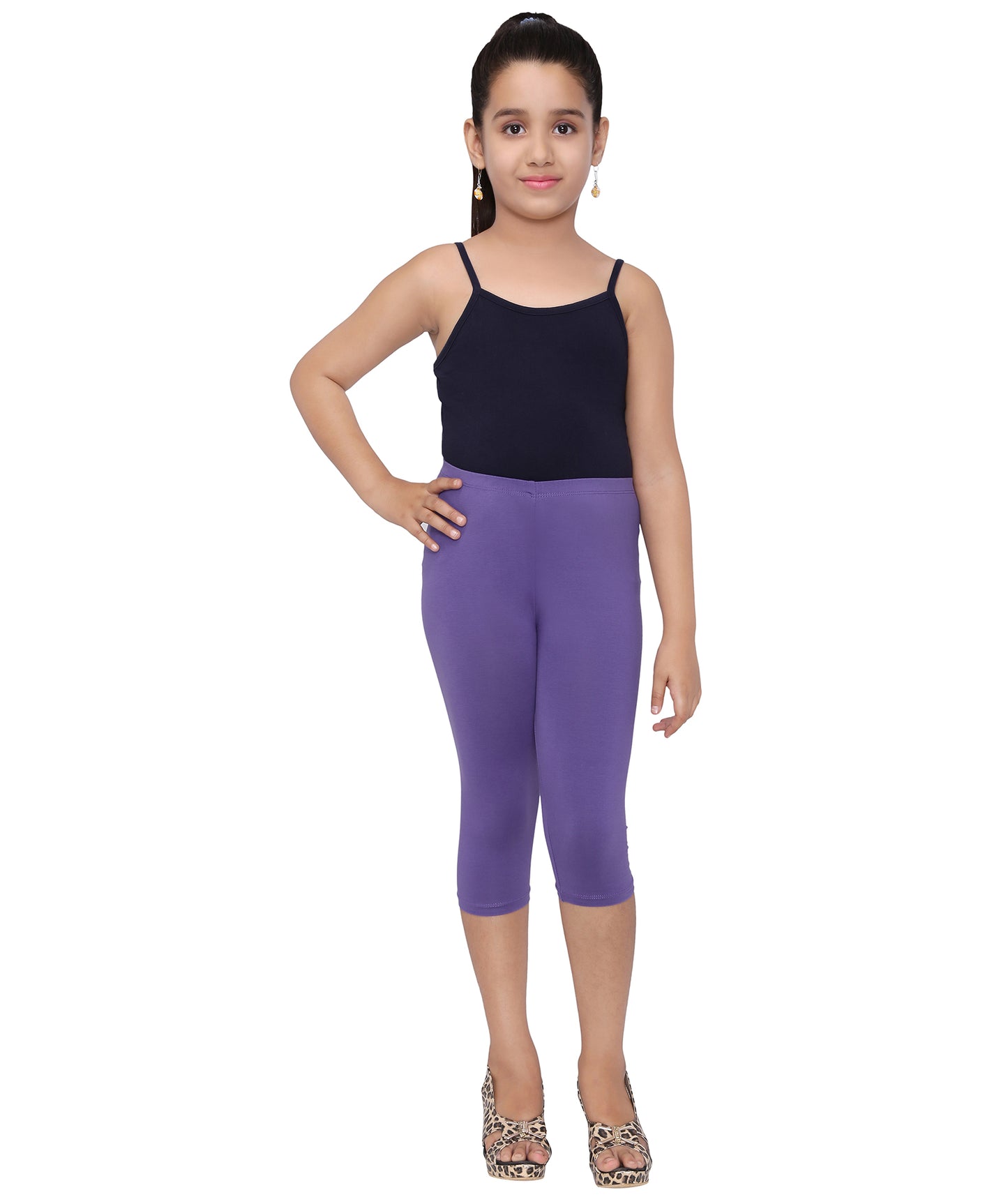 Robinbosky Premium Girls Capri Cotton Leggings