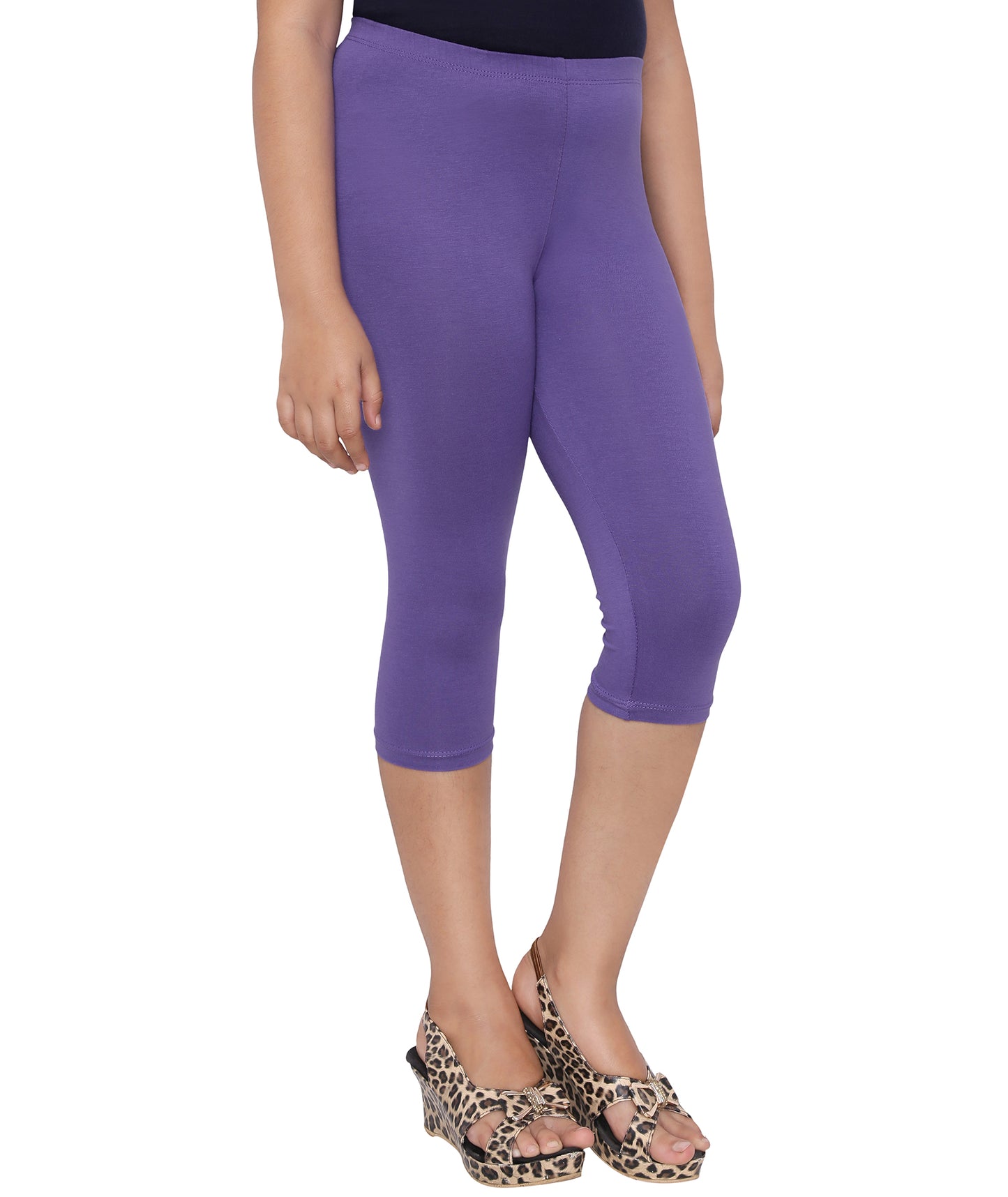 Robinbosky Premium Girls Capri Cotton Leggings