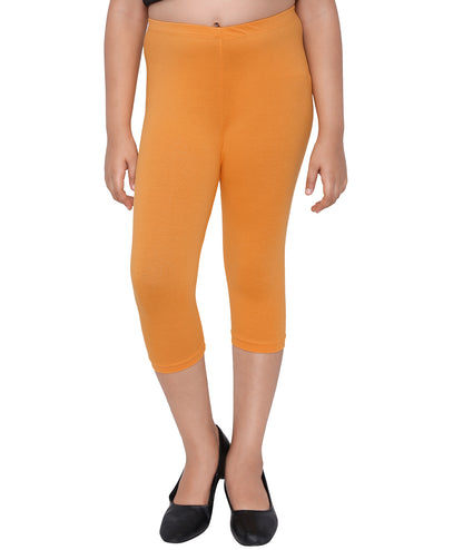 Robinbosky Premium Girls Capri Cotton Leggings