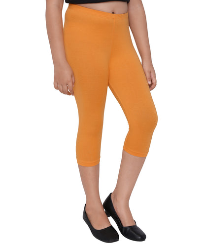 Robinbosky Premium Girls Capri Cotton Leggings