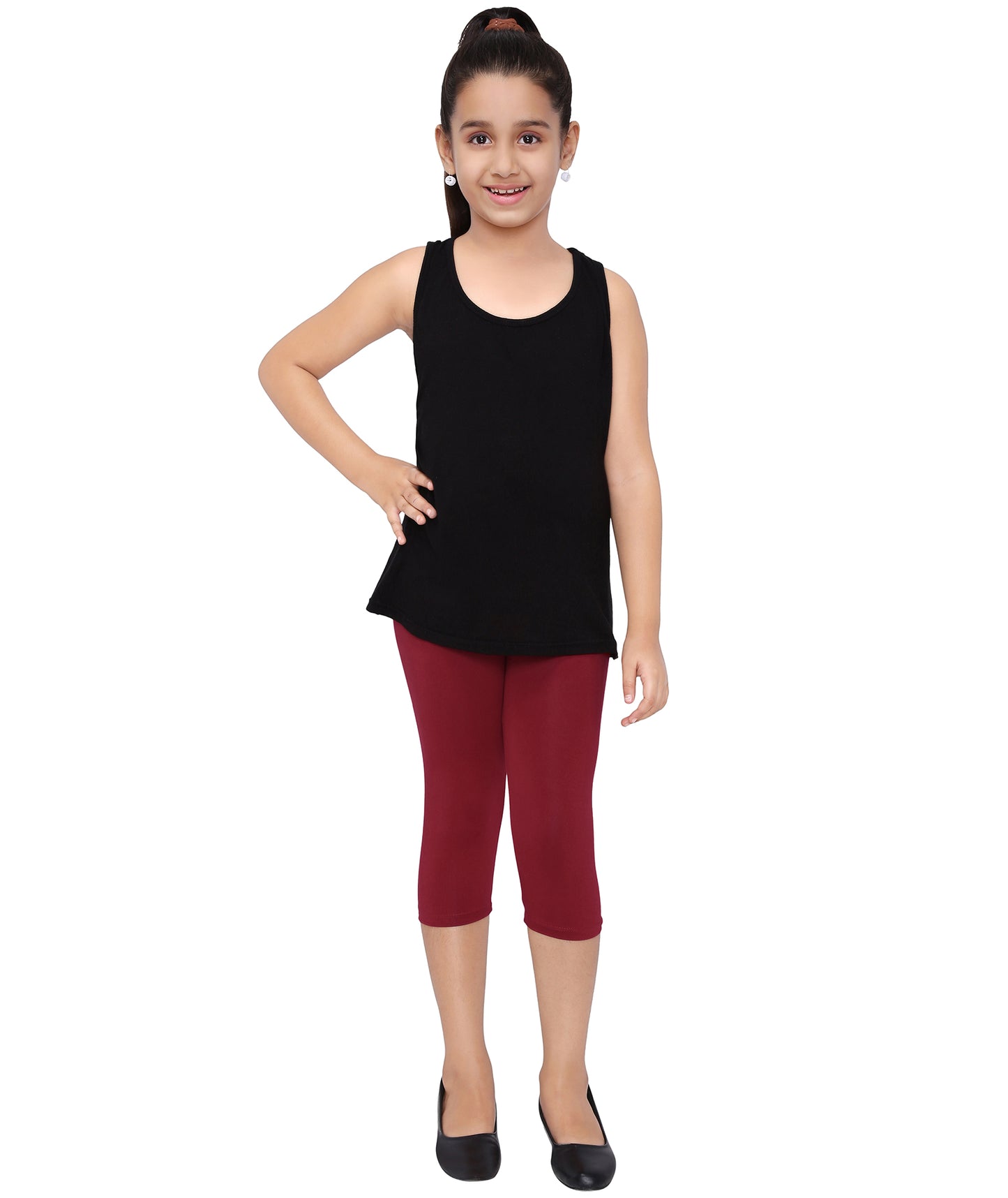 Robinbosky Premium Girls Capri Cotton Leggings