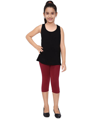 Robinbosky Premium Girls Capri Cotton Leggings