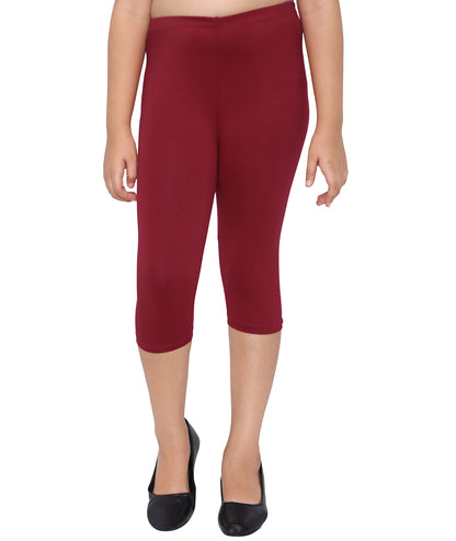 Robinbosky Premium Girls Capri Cotton Leggings