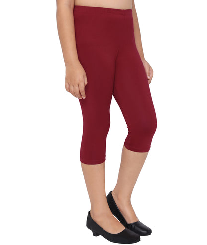 Robinbosky Premium Girls Capri Cotton Leggings