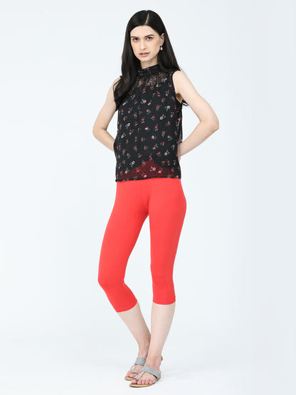 Robinbosky Premium Women Capri Cotton Leggings