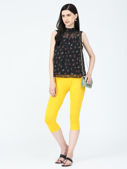 Robinbosky Premium Women Capri Cotton Leggings