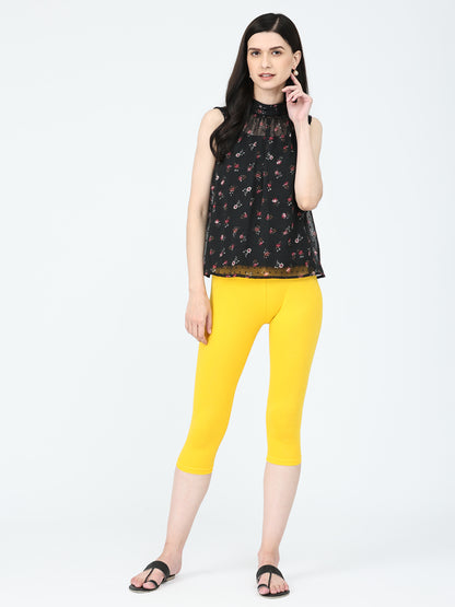 Robinbosky Premium Women Capri Cotton Leggings