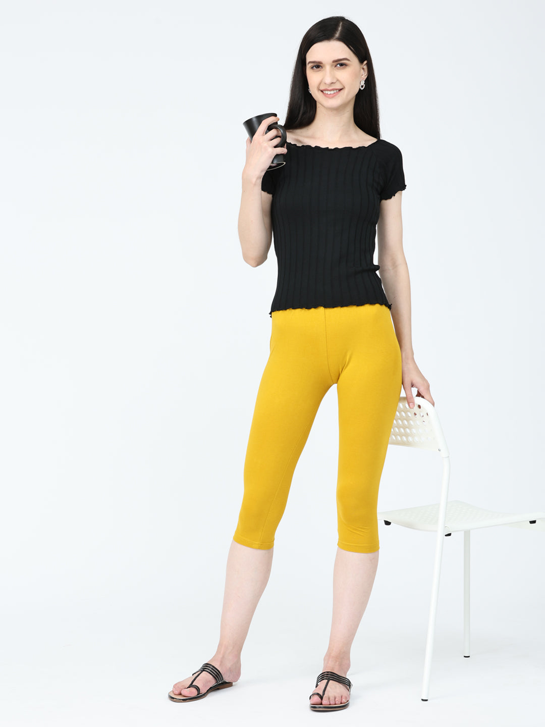 Robinbosky Premium Women Capri Cotton Leggings
