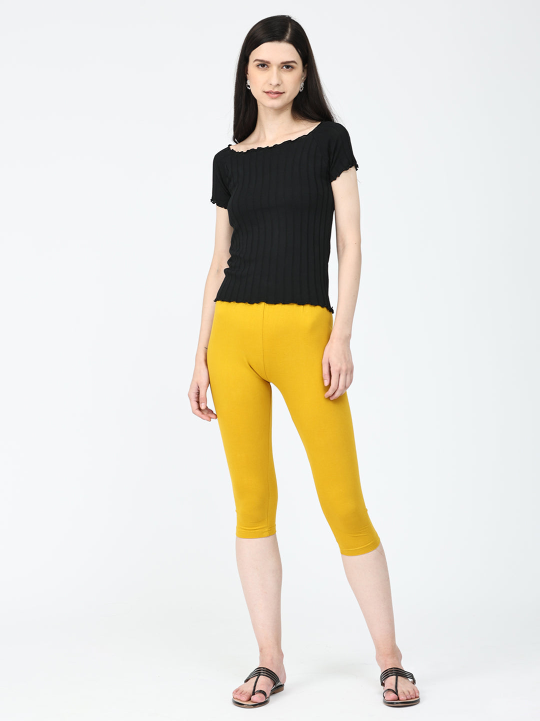 Robinbosky Premium Women Capri Cotton Leggings