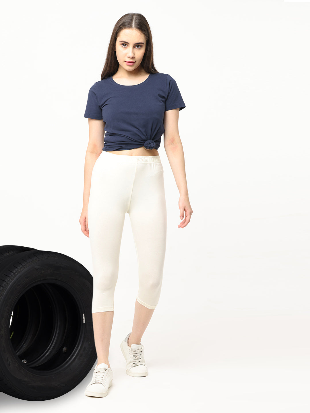 Robinbosky Premium Women Capri Cotton Leggings