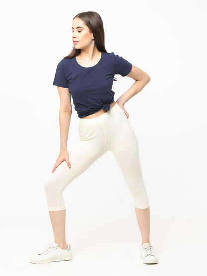 Robinbosky Premium Women Capri Cotton Leggings