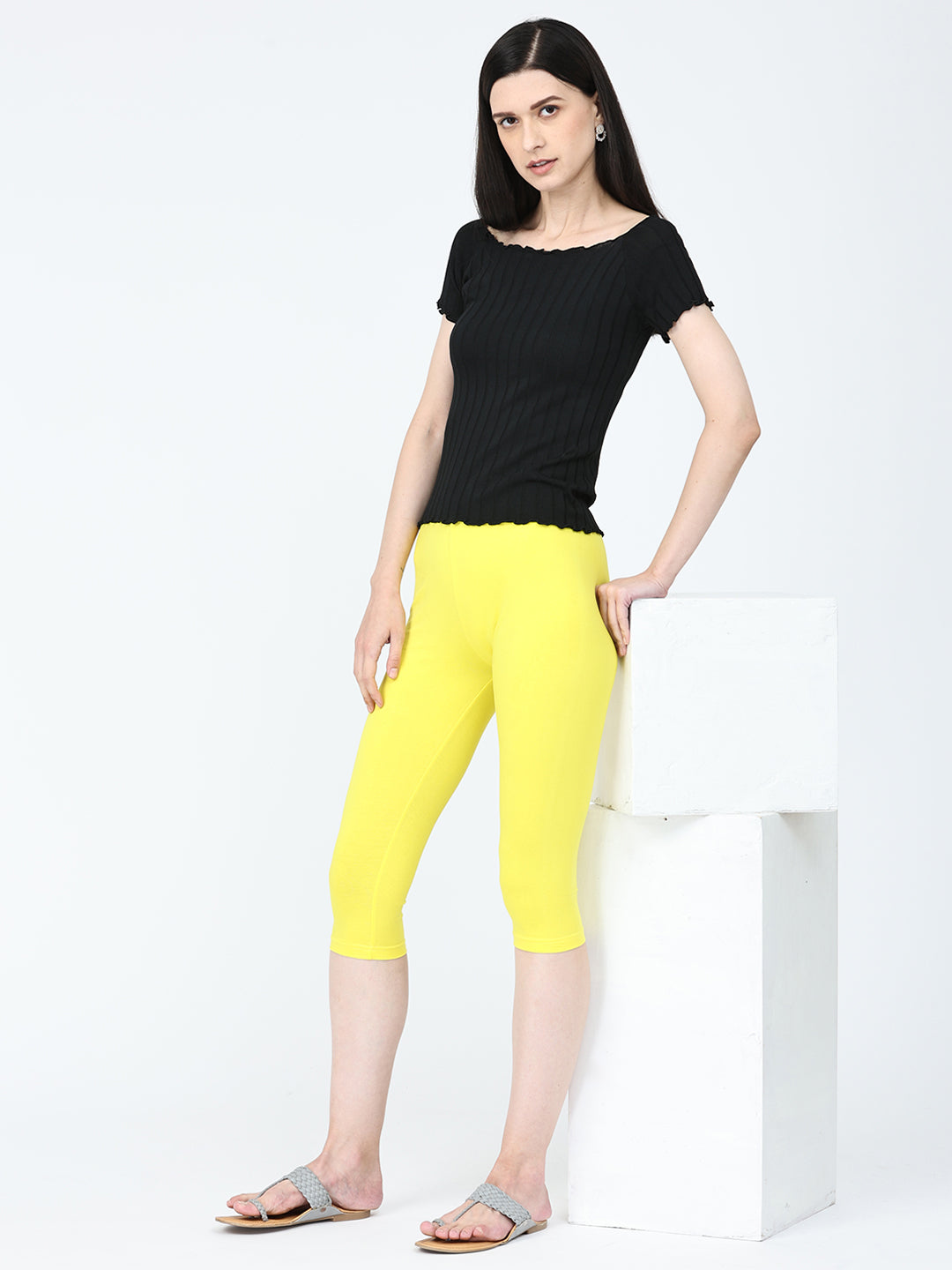 Robinbosky Premium Women Capri Cotton Leggings